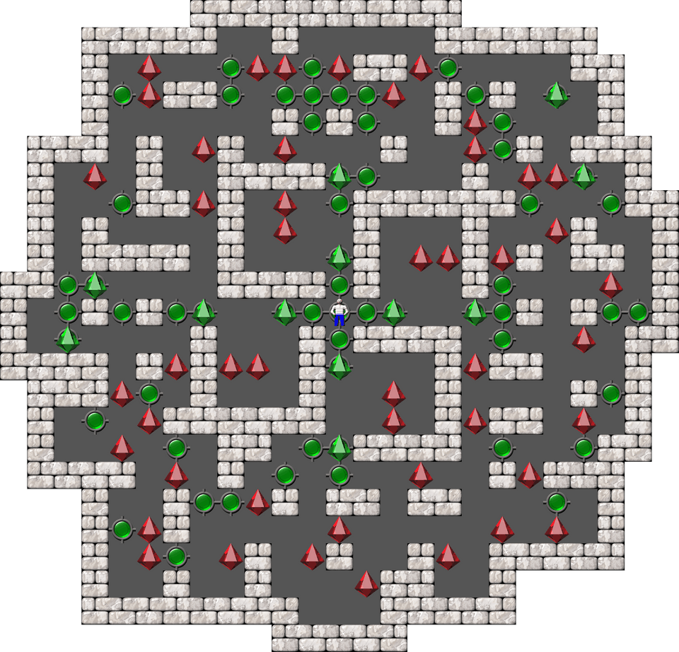 Sokoban Mass Remodel level 1658